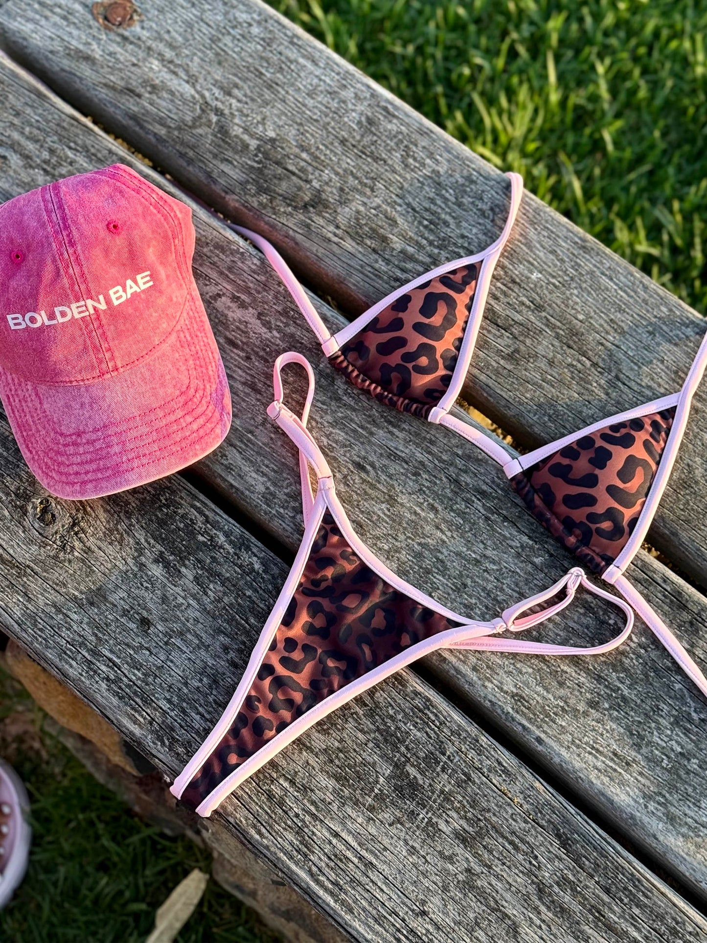 Leopard Push Up Bikini Top