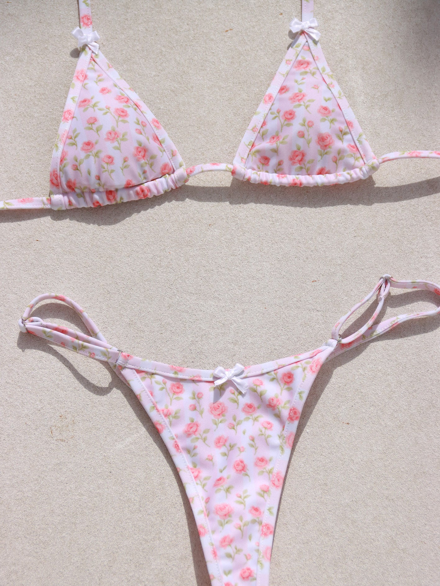 Sweet Roses Push Up Bikini Top