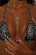 Top Bikini Triangolo Push Up Gold Snake