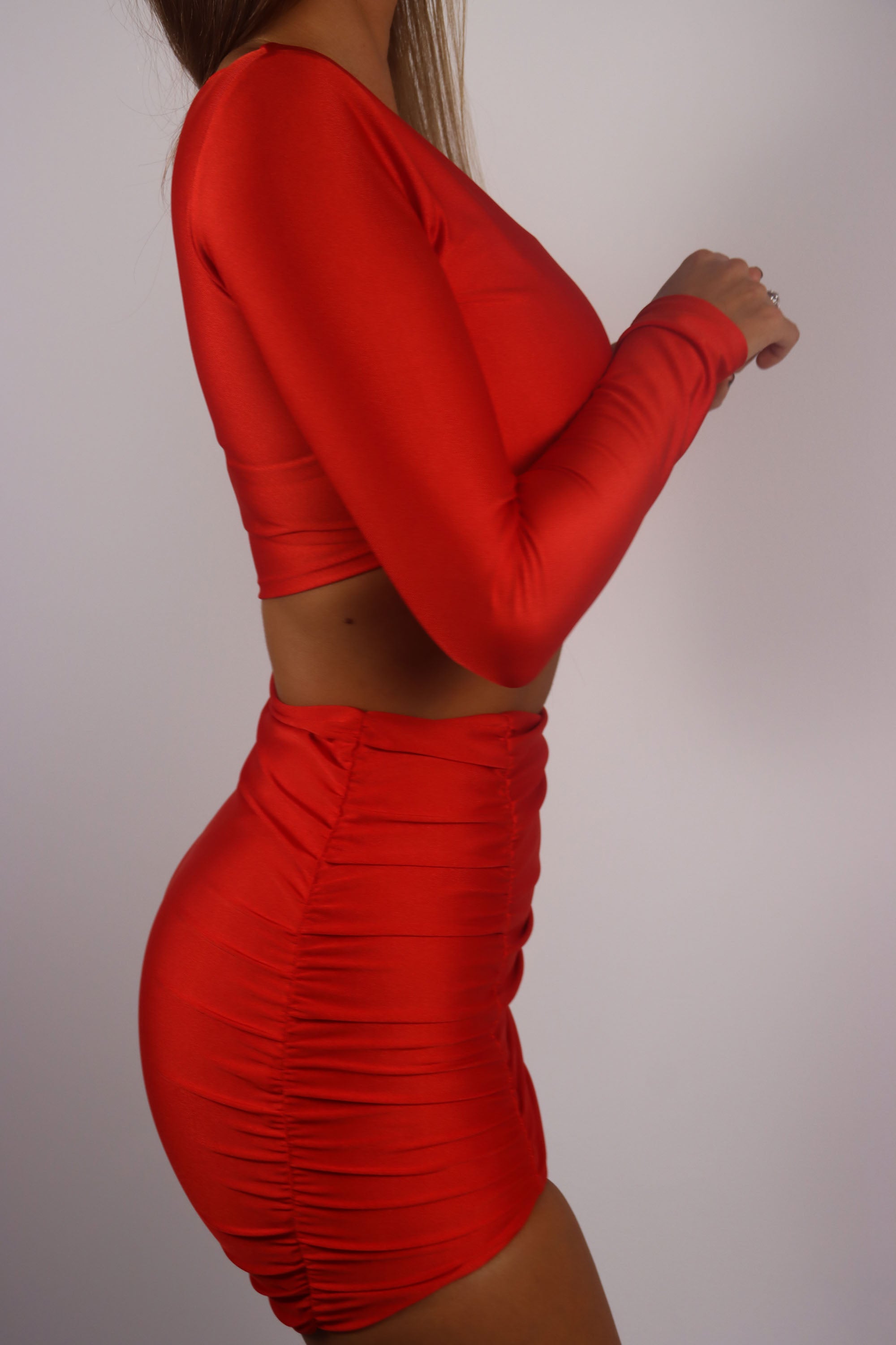 Top Manga Comprida Delicious Red